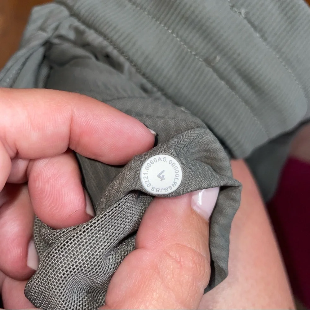 Lululemon Beyond the Studio Crop Grey Sage Green Size 4